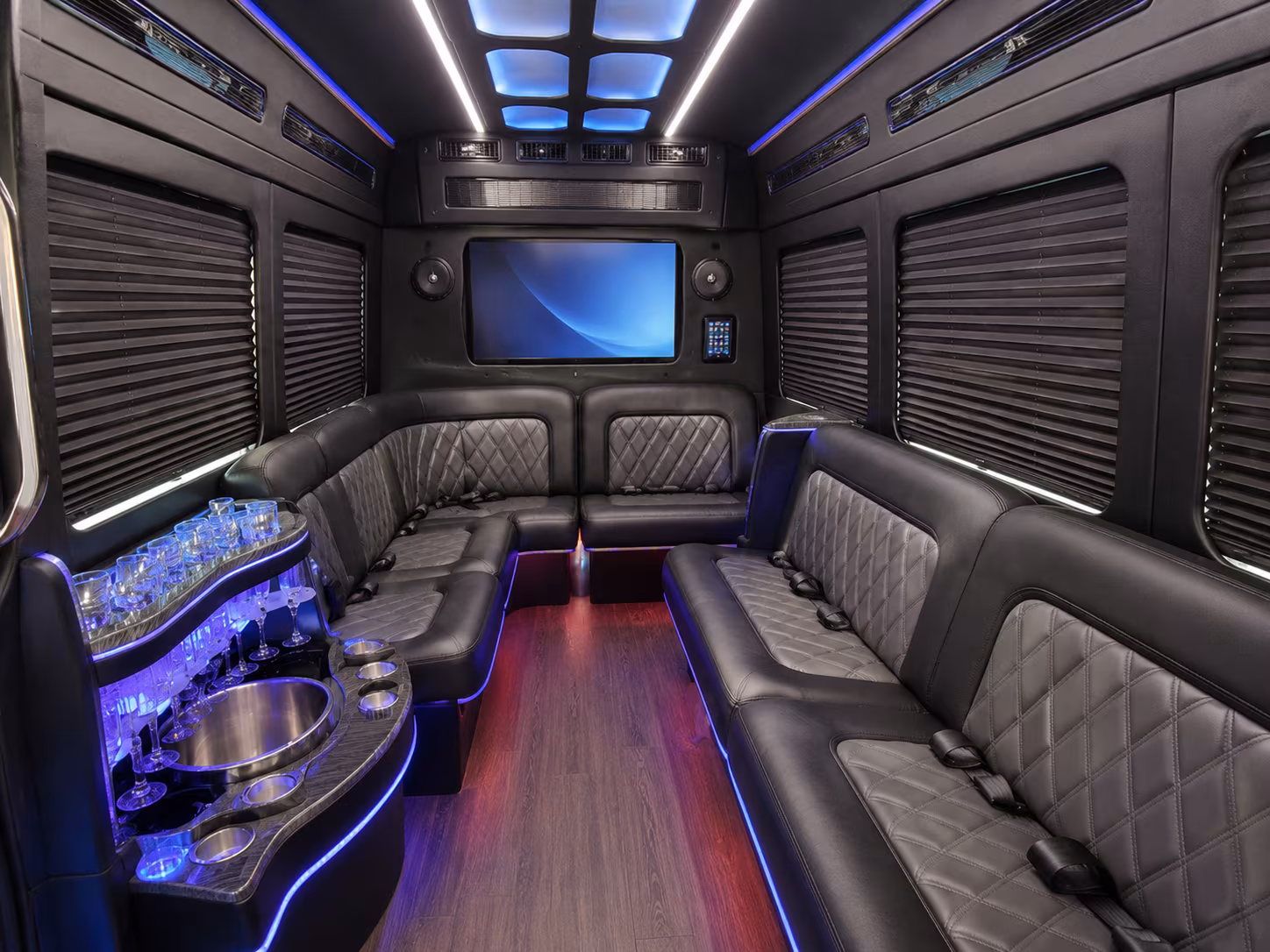 pembroke pines party bus interior
